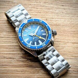 Deep Blue Full Automatic GMT Diver watch 42mm Seiko NH34A 24jewels excellent!